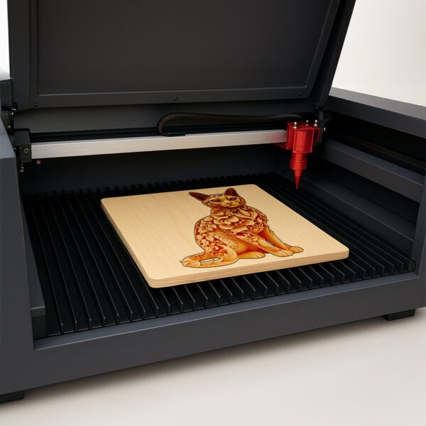 Burmese Cat 3D Illusion Laser Engraving Art Template
