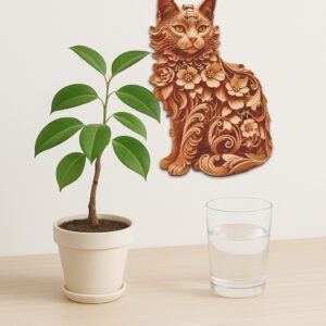 Cornish Rex Cat 3D Illusion Laser Engraving Template,