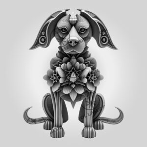 Golden Retriever 3D Illusion Laser Engraving File, Dog