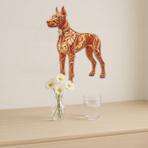 Great Dane 3D Illusion Laser Engraving Template, Art