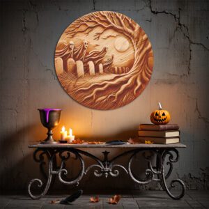 Halloween 3D Ghost Illusion Laser Engraving File, Spooky