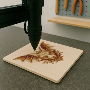 Halloween Bat Head 3D Illusion Laser File, Glowforge