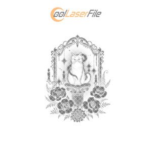 Halloween Black Cat Slate Cheese Board, Laser Engraved,