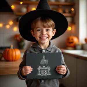 Halloween Bone Chandelier Engraving File, Gothic Kitchen Decor,