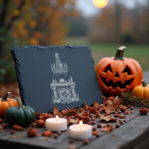 Halloween Bone Chandelier Engraving File, Gothic Kitchen Decor,