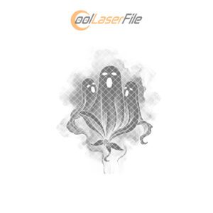 Halloween Charcuterie Board Laser Engraving File, Ghost Choir