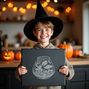 Halloween Charcuterie Board Laser Engraving File, Haunted Terrarium