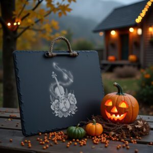 Halloween Cheese Board, Cursed Violin Engraving File, Phantom