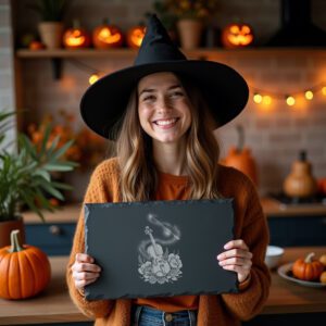 Halloween Cheese Board, Cursed Violin Engraving File, Phantom