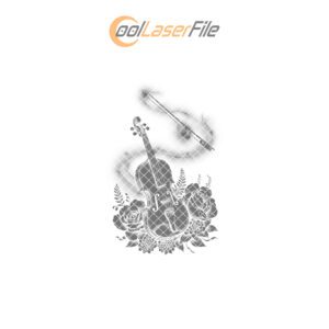 Halloween Cheese Board, Cursed Violin Engraving File, Phantom