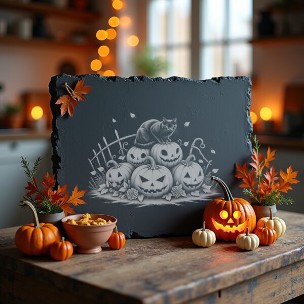 Halloween Cheese Board Laser Engraving File, Black Cat,