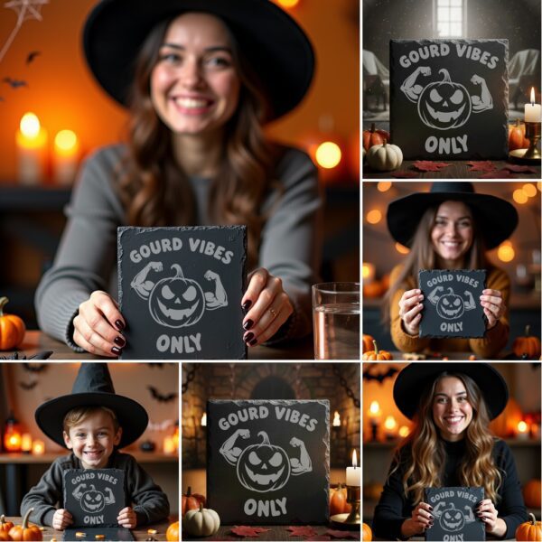 Halloween Coaster Bundle, 9 Funny Spooky Engraving Designs