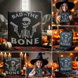 Halloween Coaster Engraving Bundle, Funny Spooky Slate Designs,