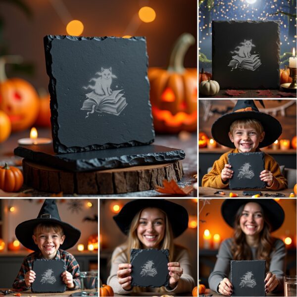 Halloween Laser Engraving Bundle, 6 Spooky PNG Designs
