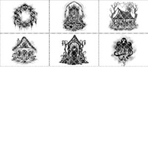 Halloween Laser Engraving Bundle, 6 Spooky Slate Coaster