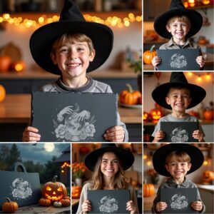 Halloween Laser Engraving Bundle, Spooky Cheese Board Designs,