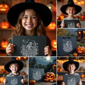 Halloween Laser Engraving Bundle, Spooky Cheese Board Designs,