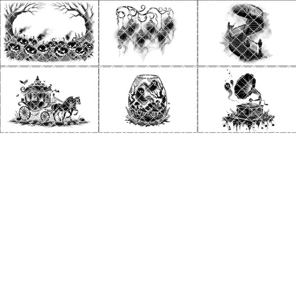 Halloween Laser Engraving Bundle, Spooky Coaster Designs, PNG