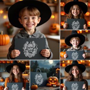 Halloween Laser Engraving Bundle, Spooky Slate Cheese Board,