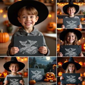 Halloween Laser Engraving Bundle, Spooky Slate Cheese Board,