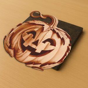 Halloween Laser Engraving File, 3D Illusion Pumpkin Head