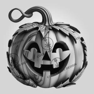Halloween Laser Engraving File, 3D Illusion Pumpkin Head