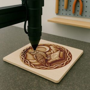 Halloween Laser Engraving File, 3D Wise Owl Spellbook,