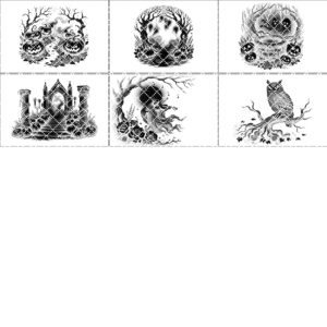 Halloween Laser Engraving File Bundle, Spooky Slate Cheese