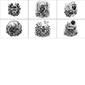 Halloween Laser Engraving File Bundle, Spooky Slate Coaster