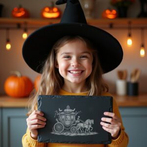 Halloween Laser Engraving File for Gothic Pumpkin Charcuterie