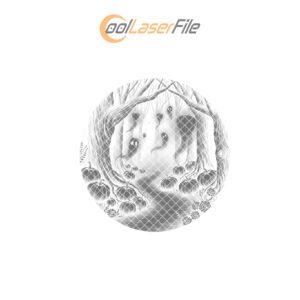 Halloween Laser Engraving File for Slate Cheese Board,