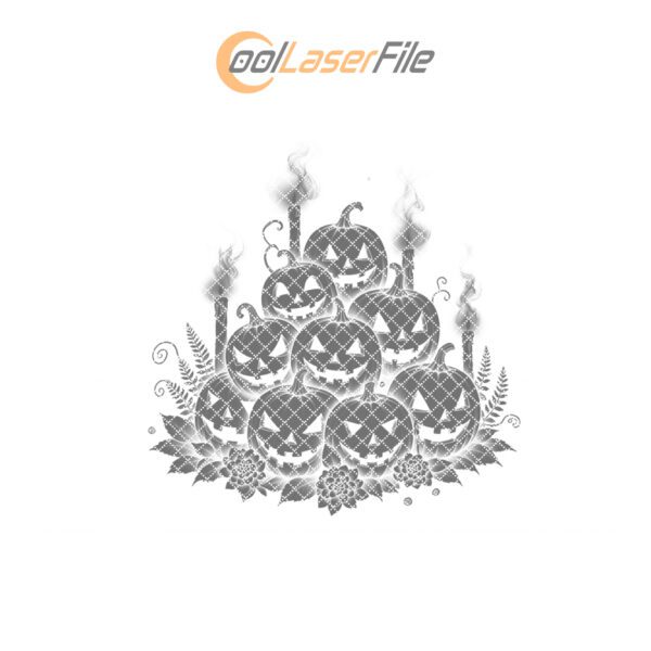 Halloween Laser Engraving File, Phantom Pumpkin Charcuterie Slate