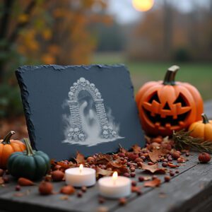 Halloween Laser Engraving File, Spooky Bone Archway for