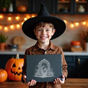 Halloween Laser Engraving File, Spooky Bone Archway for