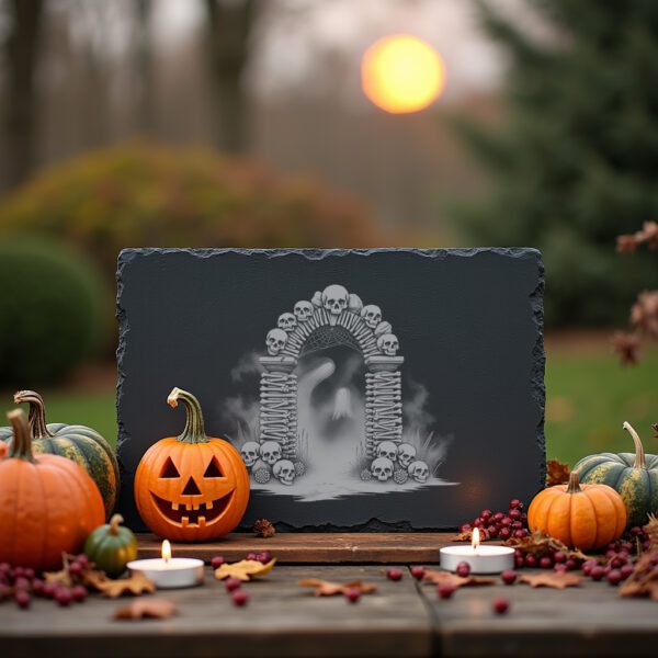 Halloween Laser Engraving File, Spooky Bone Archway for