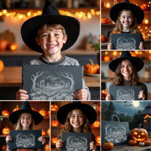 Halloween Laser Engraving File, Spooky Charcuterie Board, Cheese