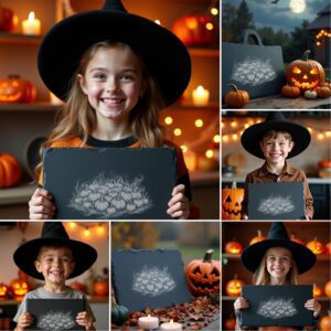 Halloween Laser Engraving File, Spooky Charcuterie Board, Slate