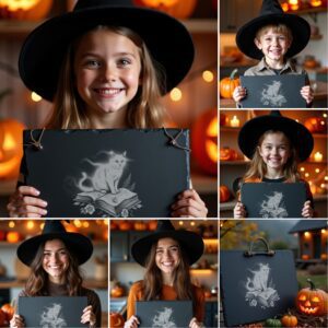 Halloween Laser Engraving File, Spooky Slate Cheese Board,