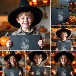 Halloween Laser Engraving File, Spooky Slate Cheese Board