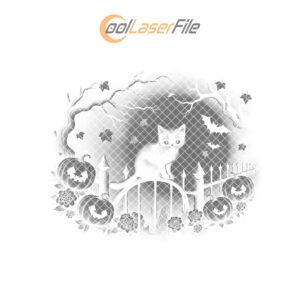 Halloween Laser File, Black Cat Slate Cheese Board,