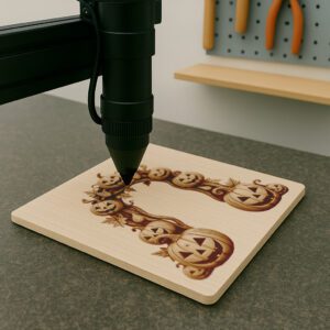 Halloween Pumpkin Archway 3D Illusion Laser Engraving File,