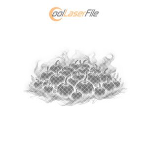 Halloween Pumpkin Patch Laser Engraving File for Slate