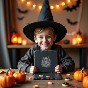 Halloween Skull Laser Engraving File for Slate Coaster,