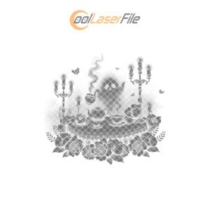 Halloween Slate Cheese Board, Ghostly Tea Party Engraving