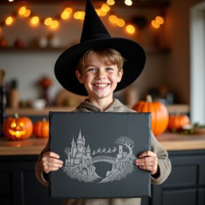 Halloween Witch Charcuterie Board Laser File, Kitchen Decor,