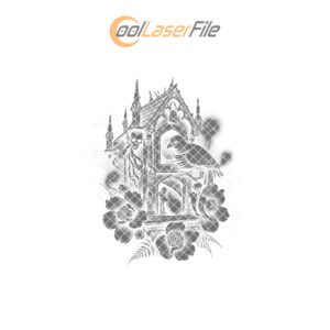 Haunted Cuckoo Clock Laser Engraving File, Halloween Cheese