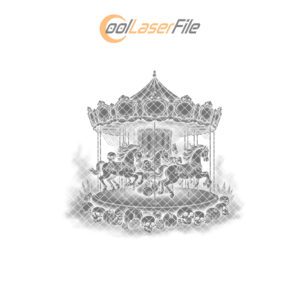 Haunted Horse Laser Engraving File, Slate Charcuterie Board,