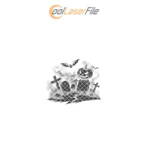 Jack O Lantern Engraving File, Halloween Coaster Design,