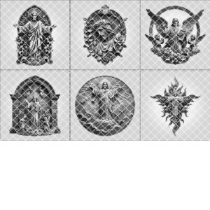 Jesus 3D Illusion Laser Engraving Bundle, Religious Art