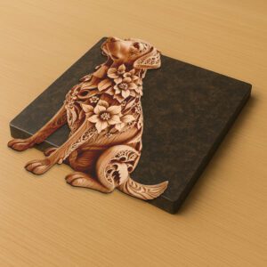 Labrador Retriever 3D Illusion Laser Engraving File, Dog